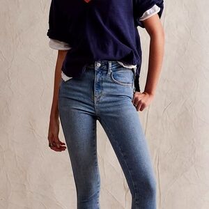 We The Free Free People size 28 straight frayed jegging jeans